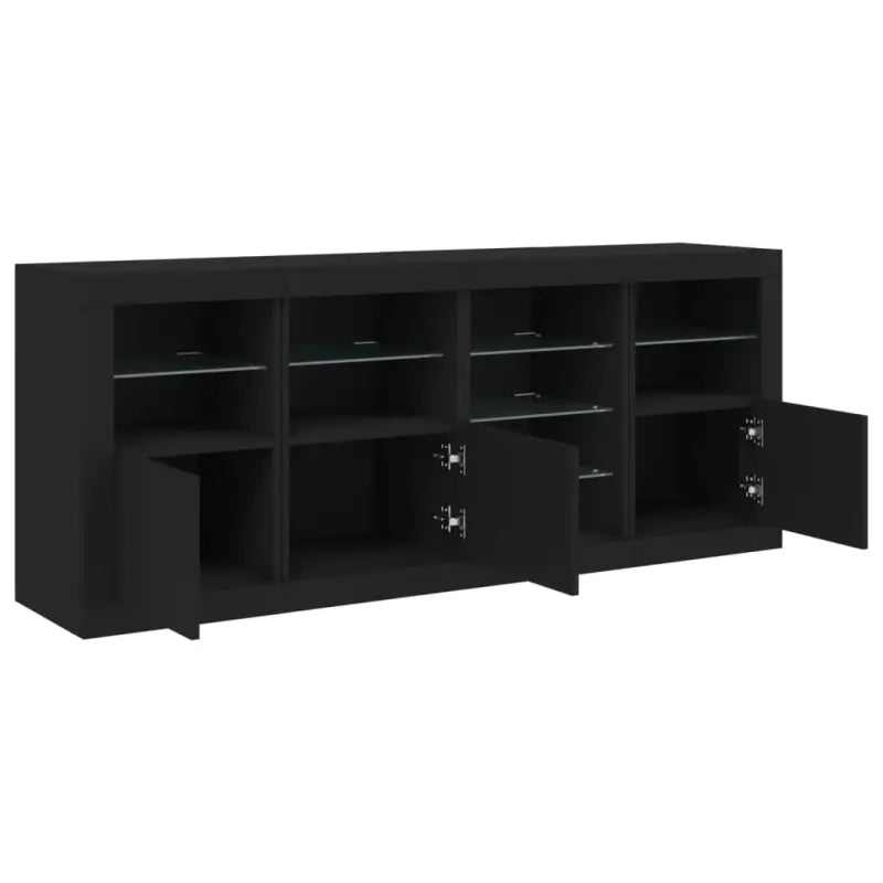 Modern dressoir met rgb led-verlichting en duurzame bewerkte houtoppervlakte - Dressoirs & buffetkasten