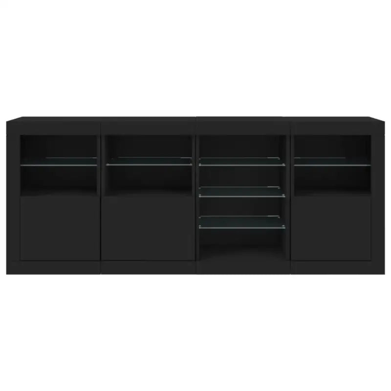 Modern dressoir met rgb led-verlichting en duurzame bewerkte houtoppervlakte - Dressoirs & buffetkasten