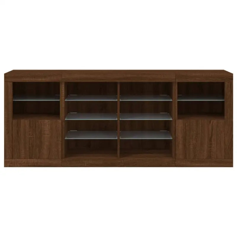 Modern dressoir met rgb led-verlichting en duurzame bewerkte hout afwerking - Dressoirs & buffetkasten