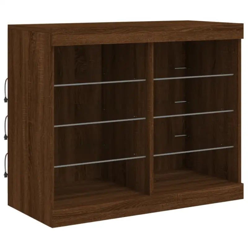 Modern dressoir met rgb led-verlichting en duurzame bewerkte hout afwerking - Dressoirs & buffetkasten