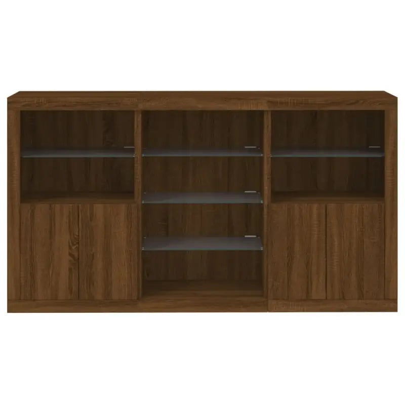 Modern dressoir met RGB LED-verlichting en duurzame houten afwerking - Dressoirs & buffetkasten