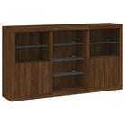 Modern dressoir met RGB LED-verlichting en duurzame houten afwerking - Dressoirs & buffetkasten