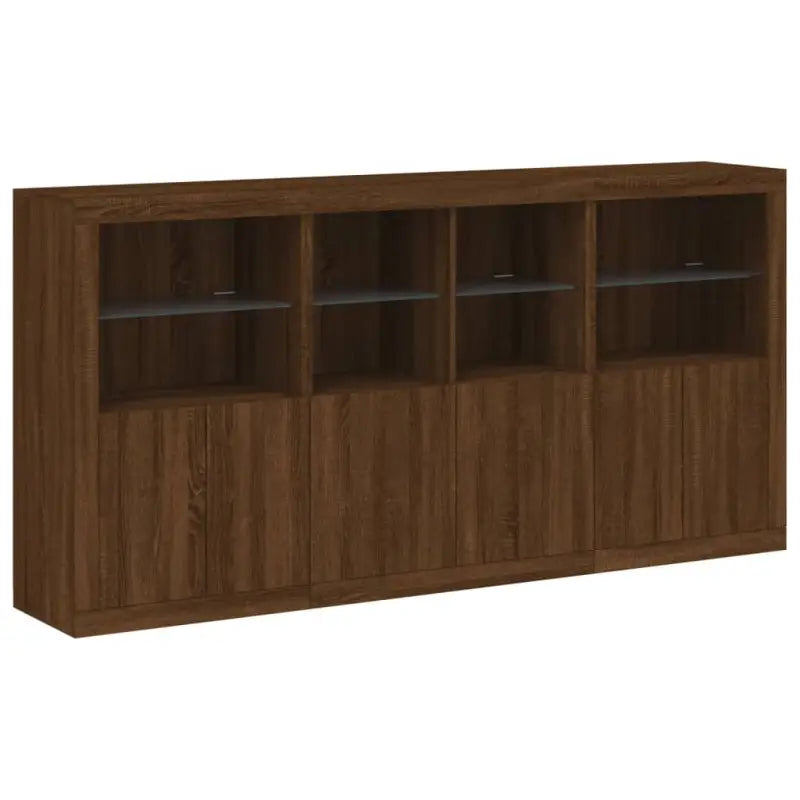 Modern dressoir met rgb led-verlichting en hoogwaardig bewerkt hout - Dressoirs & buffetkasten