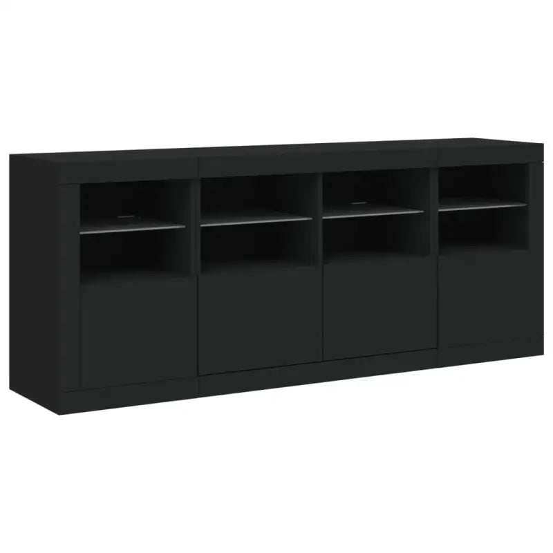 Modern dressoir met rgb led-verlichting en hoogwaardig bewerkt hout - Dressoirs & buffetkasten