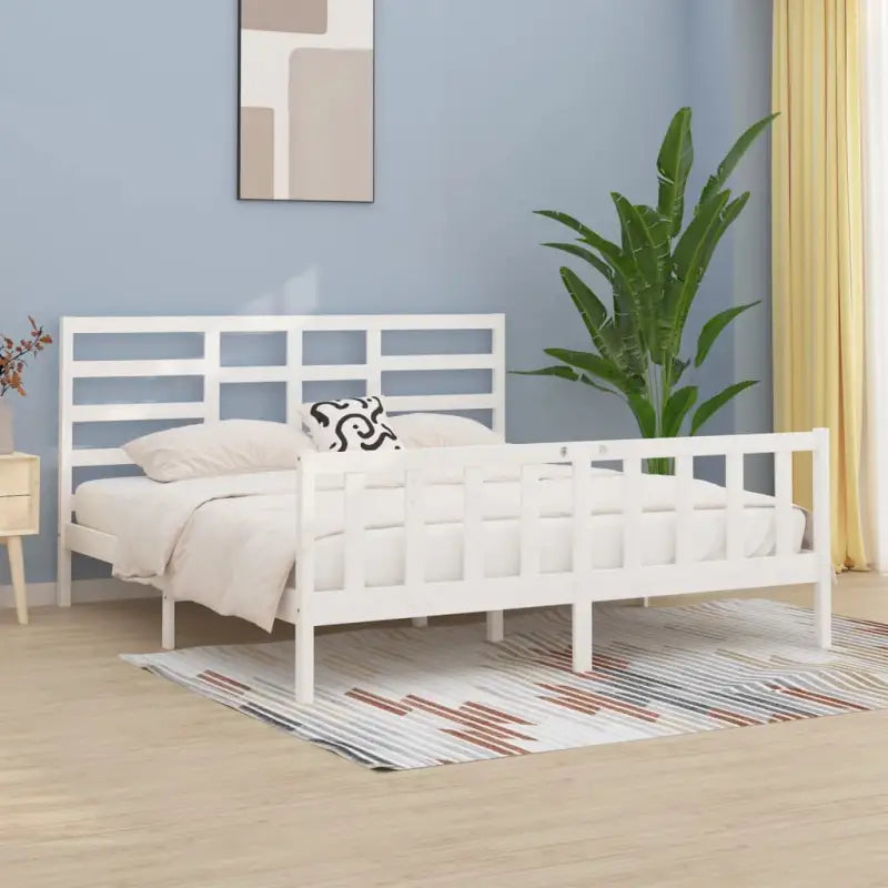 Modern houten bedframe van massief grenenhout met levering bevat - Bedden & bedframes