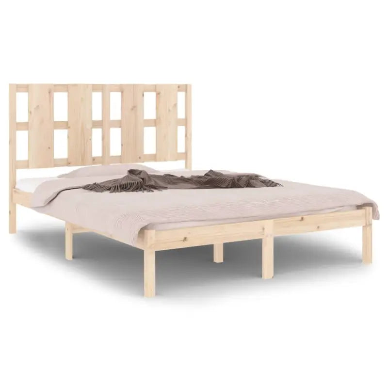 Modern houten bedframe van massief grenenhout met levering bevat - Bedden & bedframes
