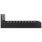 Modern hydraulisch bedframe met multiplex lattenbodem en kunstleren finish - Bedden & bedframes