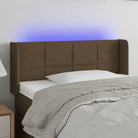 Modern LED Hoofdbord voor een stijlvol slaapkamerinterieur - Donkerbruin / 93 x 16 x 78/88 cm / 1 - Hoofdborden