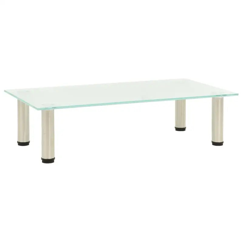 Modern tv-meubel met gehard glas en roestvrij staal voor een strakke uitstraling - Mat / 1 / 60 cm - Tv-meubels