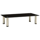 Modern tv-meubel met gehard glas en roestvrij staal voor een strakke uitstraling - Zwart / 1 / 60 cm - Tv-meubels