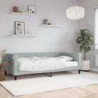 Moderne 2-in-1 slaapbank met onderschuifbed voor woon en slaapkamer - Lichtgrijs / 100 x 200 cm / met matras - Bedden &
