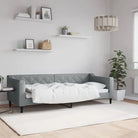 Moderne 2-in-1 slaapbank met onderschuifbed voor woon en slaapkamer - Lichtgrijs / 80 x 200 cm / zonder matras - Bedden