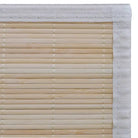 Moderne bamboe vloerkleed met anti-slip pvc-onderkant en levering bevat - Vloerkleden
