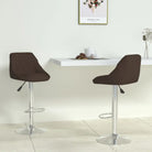 Moderne Barkruk met Kunstleren Bekleding en Comfort - Bruin / 2 - Barkrukken