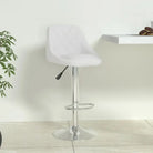 Moderne Barkruk met Kunstleren Bekleding en Comfort - Wit / 1 - Barkrukken