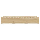 Moderne bedframe met lades van bewerkt hout voor een stijlvolle slaapkamer - Bedden & bedframes