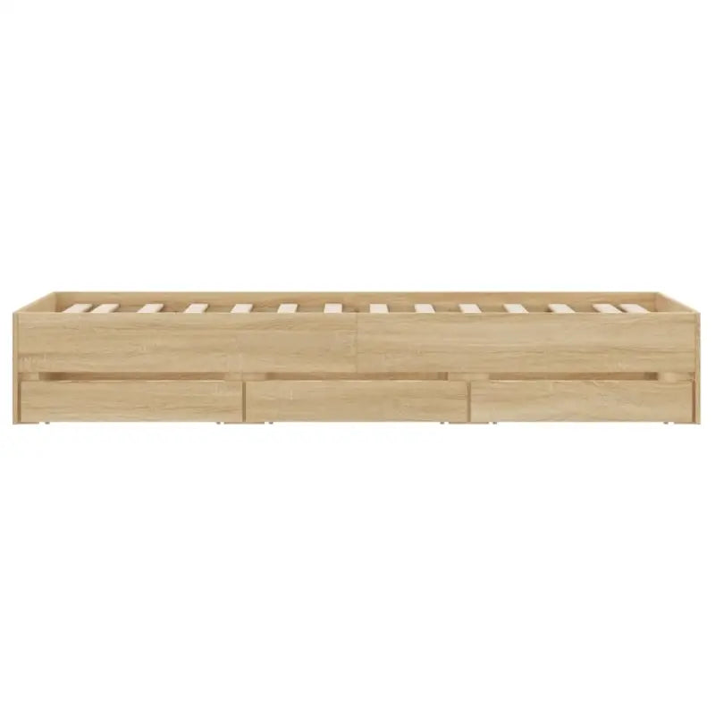 Moderne bedframe met lades van bewerkt hout voor een stijlvolle slaapkamer - Bedden & bedframes