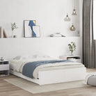 Moderne bedframe met lades van bewerkt hout voor een stijlvolle slaapkamer - Wit / 135 x 190 cm - Bedden & bedframes