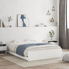 Moderne bedframe met lades van bewerkt hout voor een stijlvolle slaapkamer - Wit / 120 x 190 cm - Bedden & bedframes