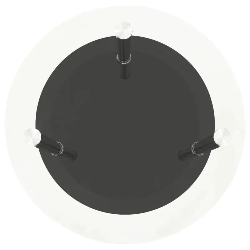 Moderne bijzettafel met gehard glas en ruwe slijpafwerking - Bijzettafels
