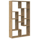 Moderne boekenkast van bewerkt hout met geometrisch design - Boekenkasten