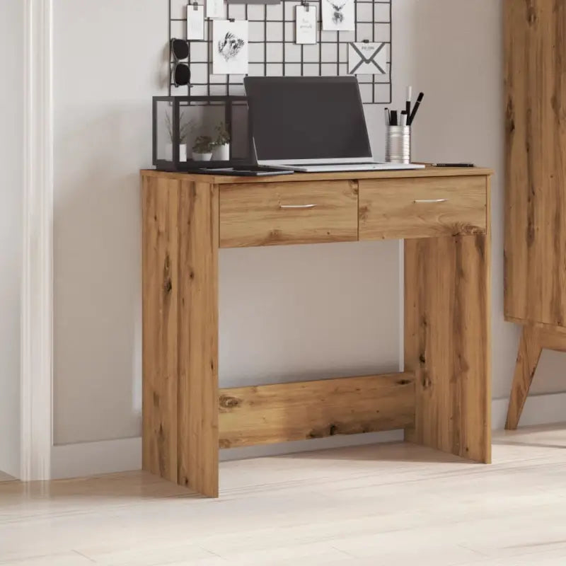 Moderne Bureau van bewerkt hout met eenvoudig schoon te maken oppervlak - artisian oak - Bureaus
