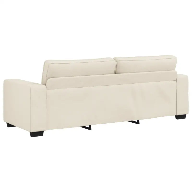 Moderne Crèmekleurige Multi-Zitbank Set met Zwart Frame - Banken