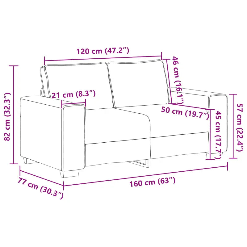 Moderne Crèmekleurige Multi-Zitbank Set met Zwart Frame - Banken