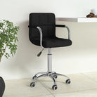 Moderne draaibare kantoorstoel met zacht stof en comfort - Zwart / 1 - Bureaustoelen