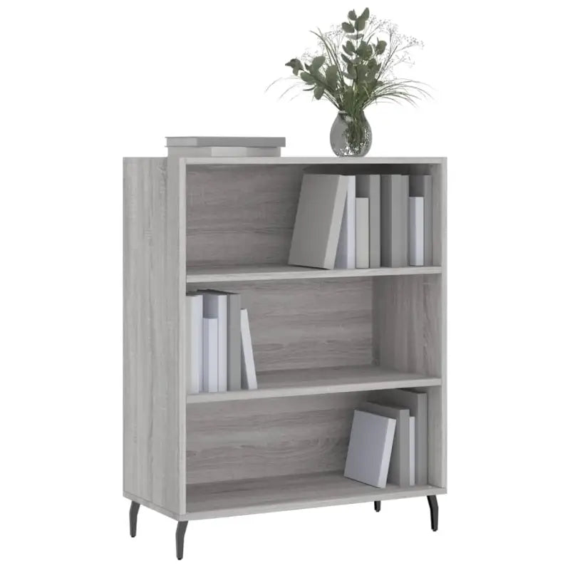 Moderne dressoir in grijs sonoma eiken met metalen poten - Dressoirs & buffetkasten