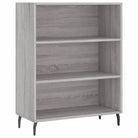 Moderne dressoir in grijs sonoma eiken met metalen poten - Dressoirs & buffetkasten