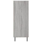 Moderne dressoir in grijs sonoma eiken met metalen poten - Dressoirs & buffetkasten