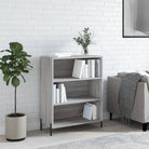 Moderne dressoir met grijs Sonoma eikenafwerking en metalen poten - Grijs sonoma / 1 - Dressoirs & buffetkasten