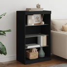 Moderne Dressoir met LED-verlichting en duurzaam bewerkt hout - Zwart / 1 - Dressoirs & buffetkasten