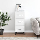Moderne Dressoir met Metalen Poten en Behandeld Hout - Hoogglans wit / 1 - Dressoirs & buffetkasten