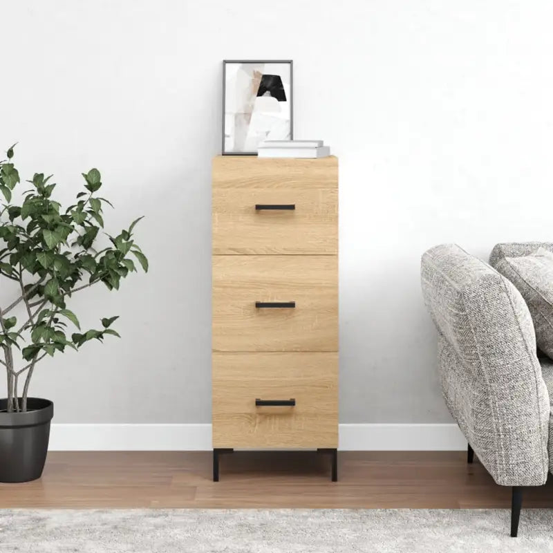 Moderne Dressoir met Metalen Poten en Behandeld Hout - Sonoma eiken / 1 - Dressoirs & buffetkasten