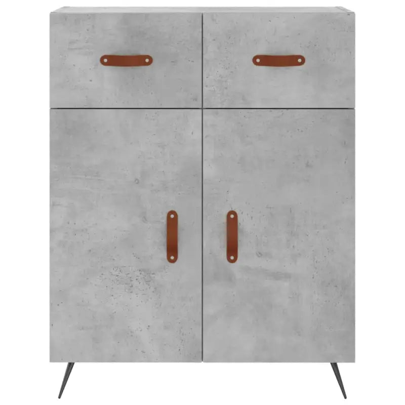 Moderne dressoir met metalen poten en bewerkt hout - Dressoirs & buffetkasten