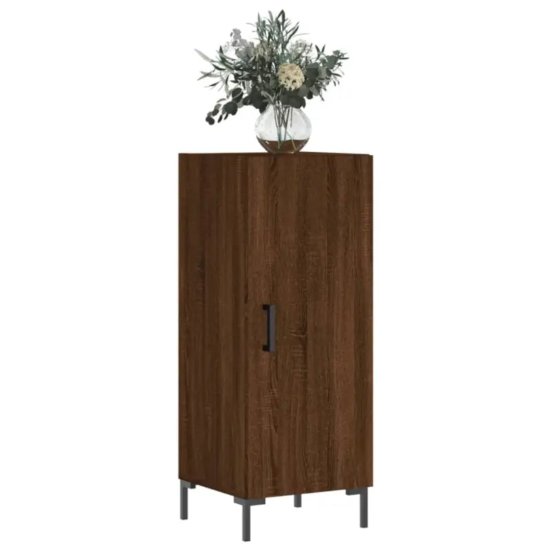 Moderne dressoir met metalen poten en bewerkt hout - Dressoirs & buffetkasten