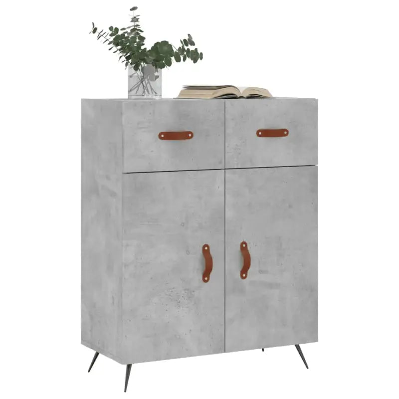 Moderne dressoir met metalen poten en bewerkt hout - Dressoirs & buffetkasten