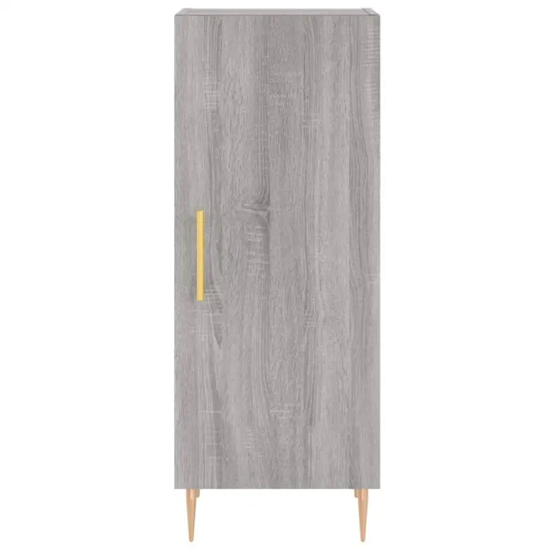 Moderne Dressoir met metalen poten en bewerkt hout in grijs sonoma - Dressoirs & buffetkasten