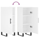 Moderne dressoir met metalen poten en bewerkt hout voor een tijdloze look - Dressoirs & buffetkasten