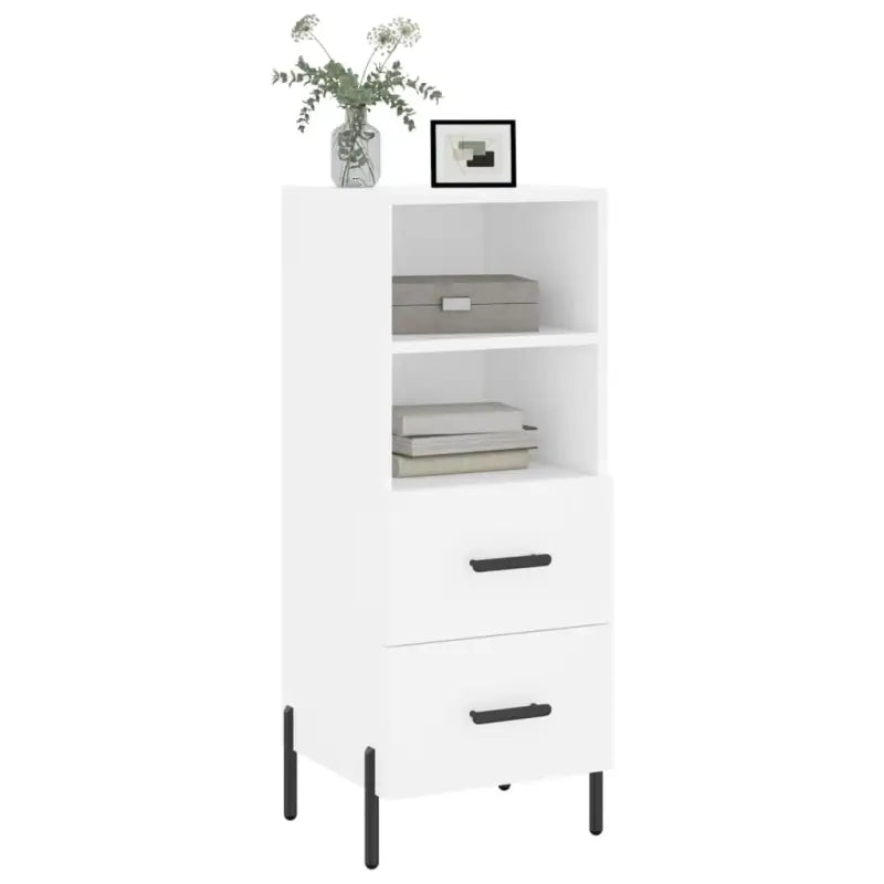 Moderne dressoir met metalen poten en bewerkt hout voor een tijdloze uitstraling - Dressoirs & buffetkasten