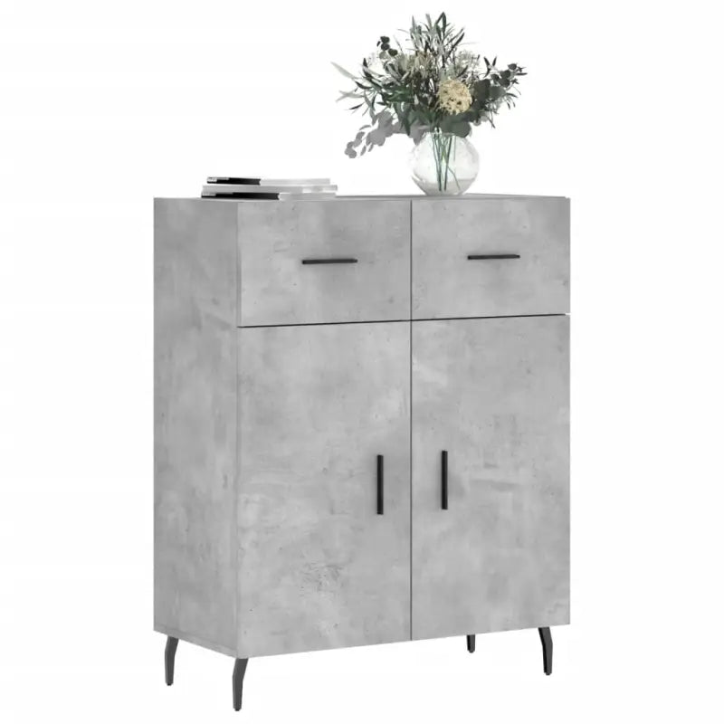 Moderne dressoir met metalen poten en bewerkt hout voor een tijdloze look - Dressoirs & buffetkasten