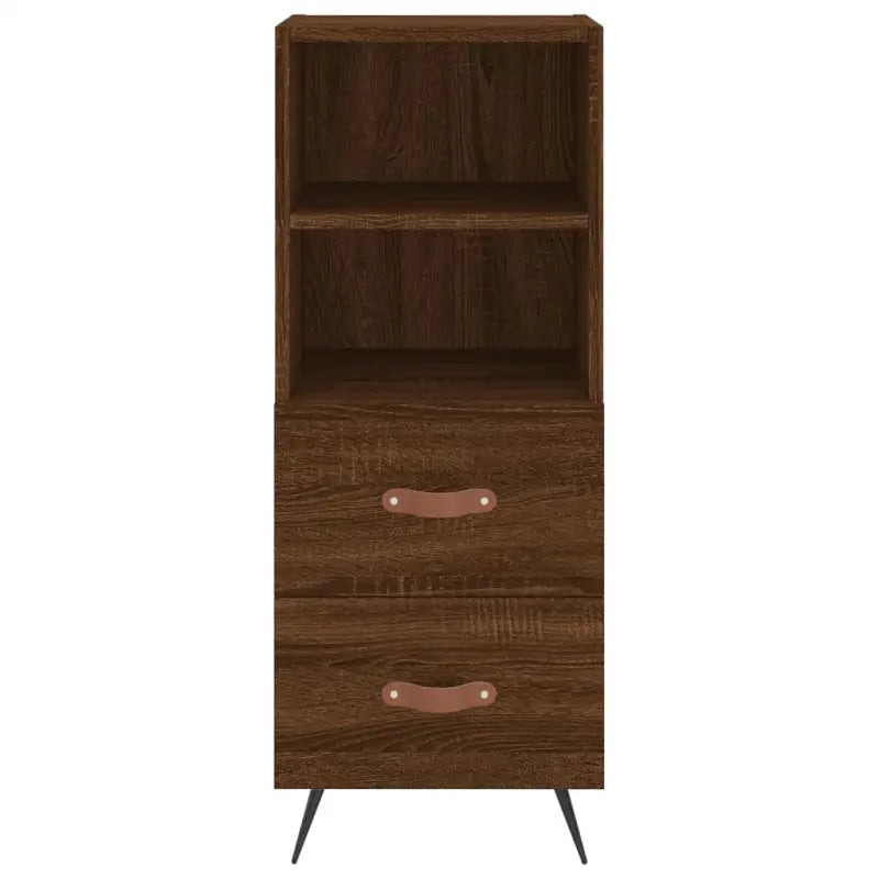 Moderne dressoir met metalen poten en bewerkt hout voor een tijdloze uitstraling - Dressoirs & buffetkasten