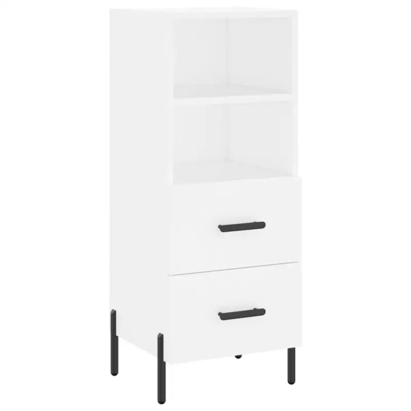 Moderne dressoir met metalen poten en bewerkt hout voor een tijdloze uitstraling - Dressoirs & buffetkasten
