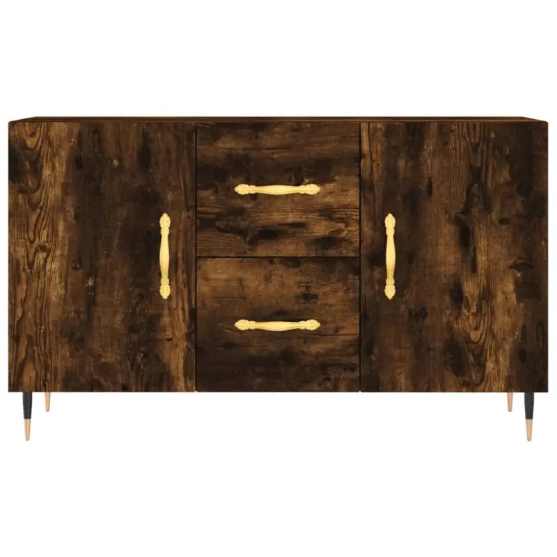 Moderne dressoir met metalen poten en bewerkt hout voor thuis - Dressoirs & buffetkasten