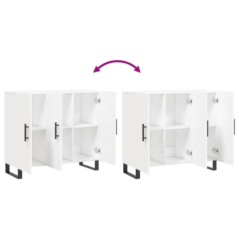 Moderne dressoir met metalen poten van bewerkt hout voor een tijdloze uitstraling - Dressoirs & buffetkasten