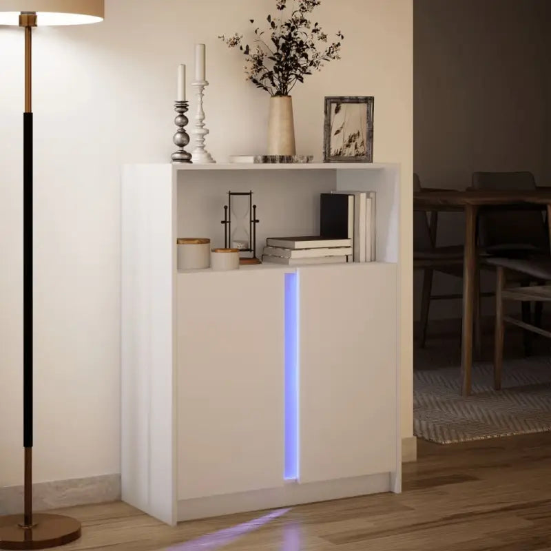 Moderne Dressoir met RGB LED-verlichting en bewerkt hout voor elke stijl - Dressoirs & buffetkasten