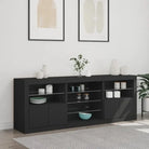 Moderne dressoir met RGB LED-verlichting en duurzaam bewerkt hout - Dressoirs & buffetkasten