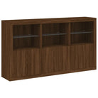 Moderne dressoir met rgb led-verlichting en duurzaam bewerkt hout - Dressoirs & buffetkasten